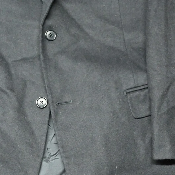 Vtg Mario‎ Caldi 48R Navy Blue Flannel Italy Old Money Suit Jacket Sport Coat